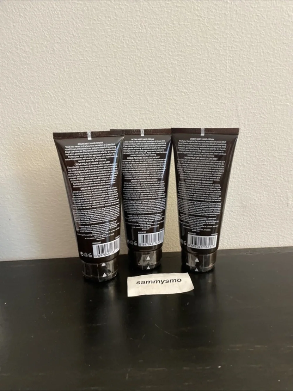Ahava Dead Sea Essentials OCEAN MIST HAND CREAM 3.4 Fl oz., x3